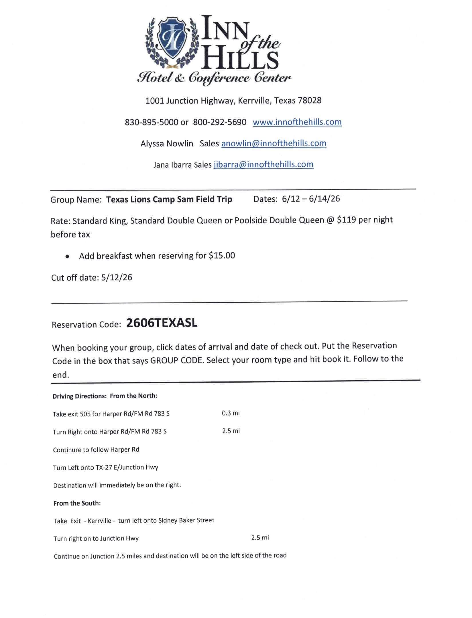 PID Sam Texas Lions Camp Field Trip 12June2026 Page 2