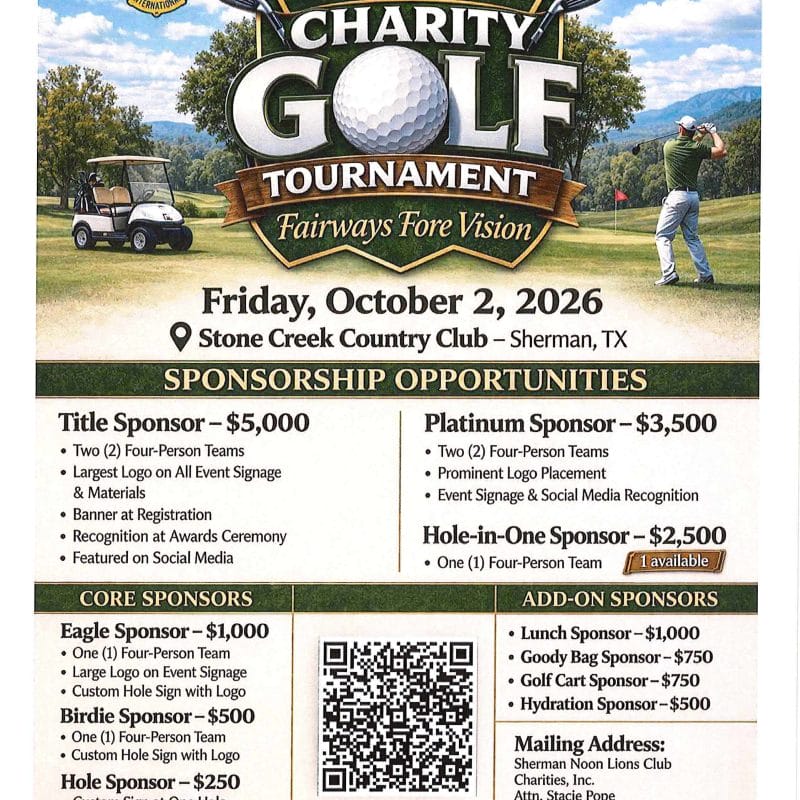 SNL Golf Sponsor Form