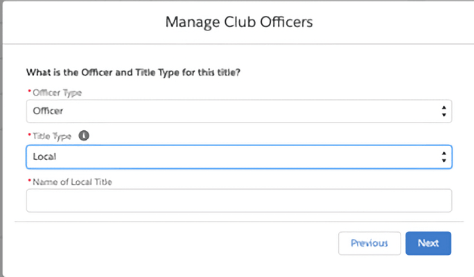Title Type Selection