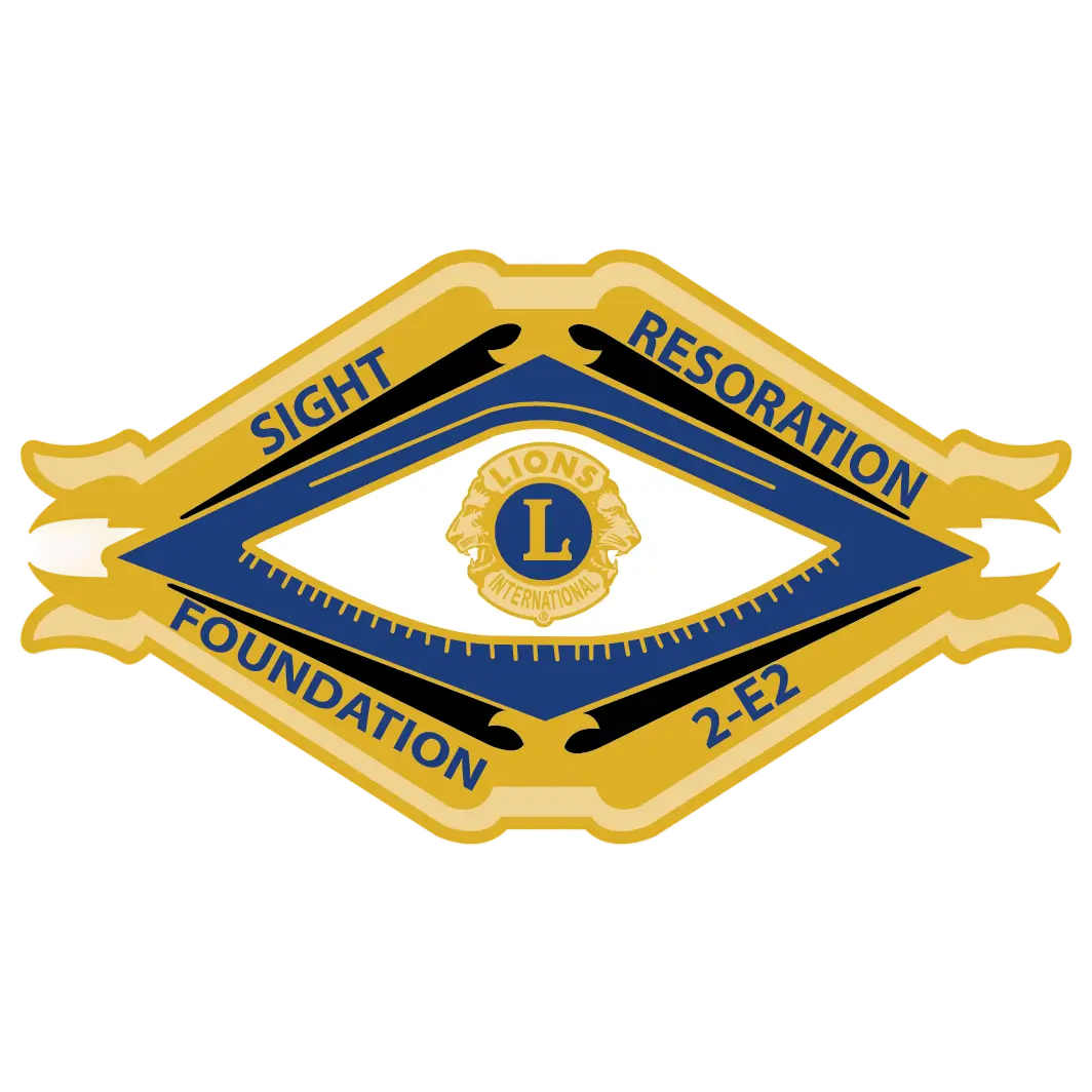 LOGO: Lions Sight Restoration Foundation 2-E2 (LSRF) Squared Lions Sight Restoration Foundation (LSRF)